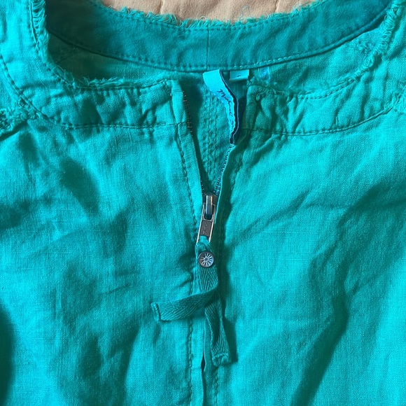 NWOT Michael Stars linen jean jacket - Picture 6 of 6